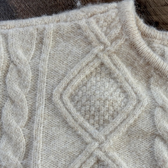 A Loves A Chic Cream Cable Knit Sweater - Picture 3 of 6